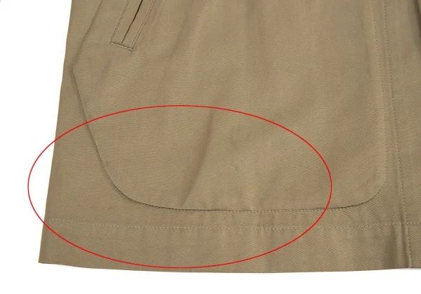 ワイズフォーメンY’s for men 赤ラベル 裏ウールパッチコットンジャケット カーキ2 K-73158_010