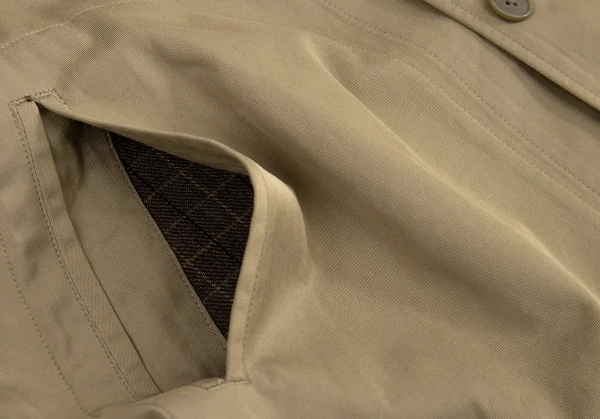 ワイズフォーメンY’s for men 赤ラベル 裏ウールパッチコットンジャケット カーキ2 K-73158_011