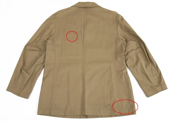 ワイズフォーメンY’s for men 赤ラベル 裏ウールパッチコットンジャケット カーキ2 K-73158_014