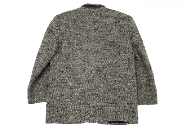コムデギャルソン オムCOMME des GARCONS HOMME ツイードダイヤ柄3Bジャケット グレーM K-73218_012