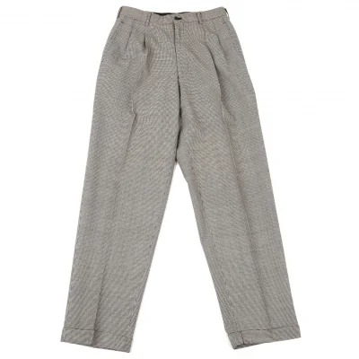 コムデギャルソン オムCOMME des GARCONS HOMME ウールハウンドトゥーストラウザーパンツ 黒白