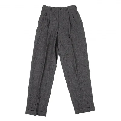 コムデギャルソン オムCOMME des GARCONS HOMME ウールパピートゥーストラウザーパンツ グレー