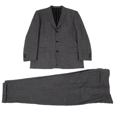 コムデギャルソン オムCOMME des GARCONS HOMME ウールパピートゥースセットアップスーツ グレー