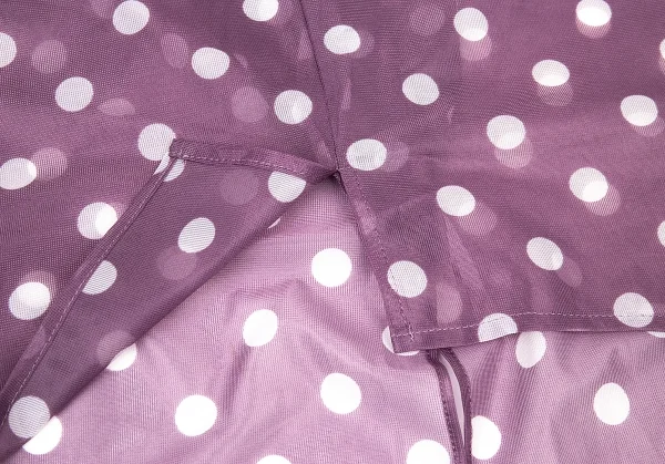 ジャンポールゴルチエ クラシックJean Paul GAULTIER CLASSIQUE ナイロンドットシースルーフロントラウンドシャツ 紫オフ40 K-73319_012