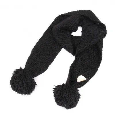 ヴィヴィアンウエストウッドVivienne Westwood ボンボンローゲージニットマフラー 黒