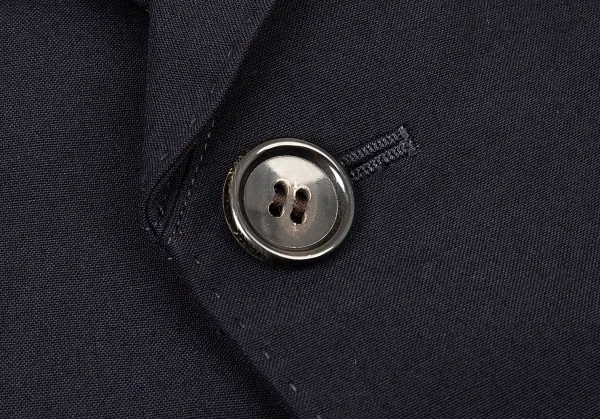 ジュンヤワタナベ コムデギャルソンJUNYA WATANABE COMME des GARCONS 1Bウールハンドステッチスリットスリーブジャケット 紺XS K-73502_008