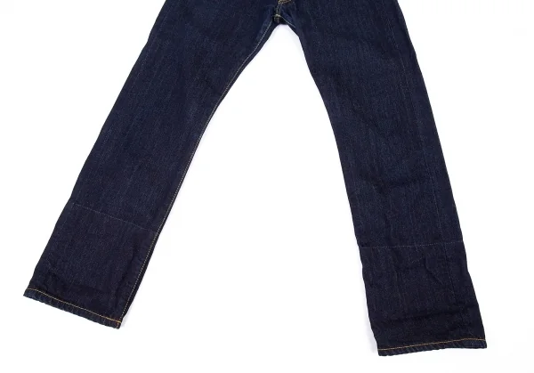 ジュンヤワタナベ マンピンク コムデギャルソン×リーバイス JUNYA WATANABE MAN PINK COMME des GARCONS×Levi's チェック切替ジーンズ 紺S K-73546_010