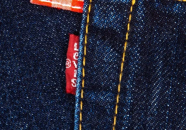 ジュンヤワタナベ マンピンク コムデギャルソン×リーバイス JUNYA WATANABE MAN PINK COMME des GARCONS×Levi's チェック切替ジーンズ 紺S K-73546_015