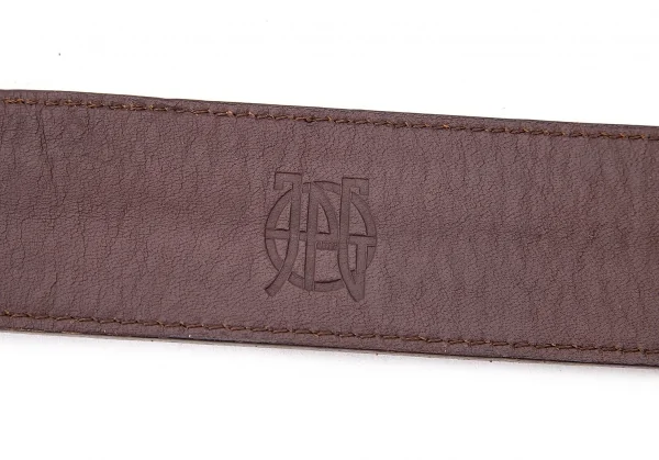 ジャンポールゴルチエJean Paul GAULTIER コバラインデザインレザーベルト 茶赤 K-73566_010