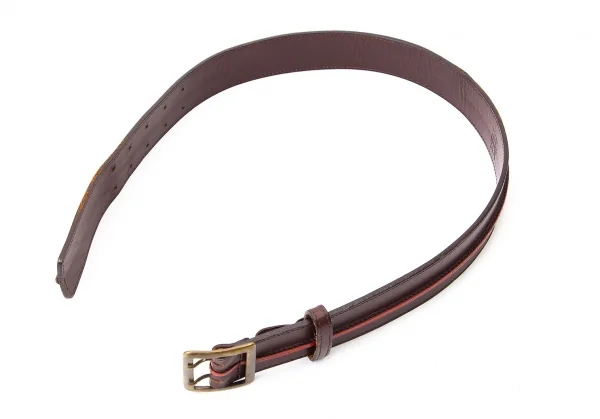 ジャンポールゴルチエJean Paul GAULTIER コバラインデザインレザーベルト 茶赤 K-73566_002