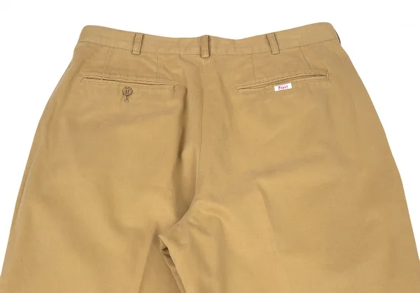 パパスPapas コットンツータックテーパードパンツ ベージュM K-73570_010