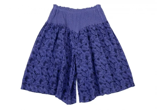 イッセイミヤケ ミーISSEY MIYAKE me カリフラワー切替ボタニカルプリントセットアップ 青M位 K-73648_011