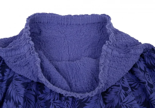 イッセイミヤケ ミーISSEY MIYAKE me カリフラワー切替ボタニカルプリントセットアップ 青M位 K-73648_013