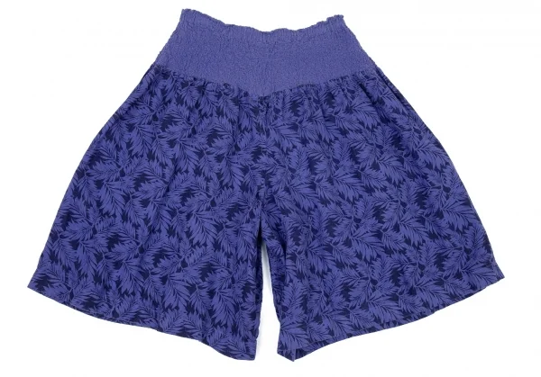 イッセイミヤケ ミーISSEY MIYAKE me カリフラワー切替ボタニカルプリントセットアップ 青M位 K-73648_017