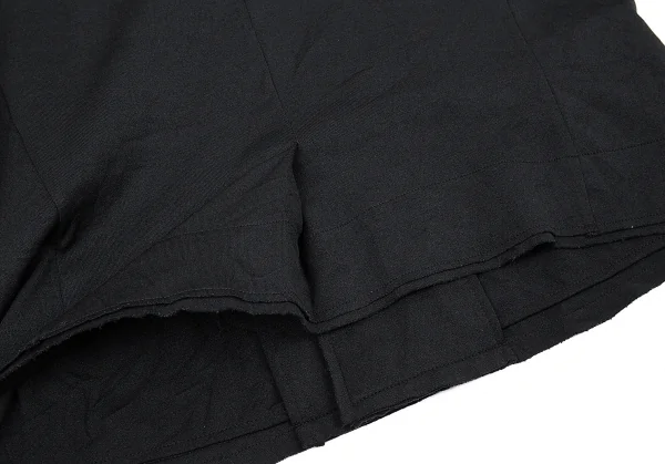 ワイズY's ポリエステル裁ち切りデザインジャケット 黒2 K-73691_014
