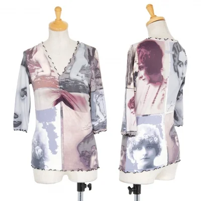 ジャンポールゴルチエ ファムJean Paul GAULTIER FEMME ポートレートプリントカットソー