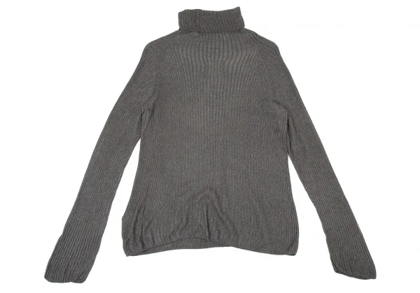 ラグネ キカス ヨウジヤマモトRAGNE KIKAS Yohji Yamamoto シルク混ハイネックレーヨンニット グレー2 K-73799_011