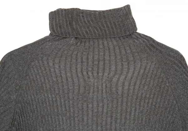 ラグネ キカス ヨウジヤマモトRAGNE KIKAS Yohji Yamamoto シルク混ハイネックレーヨンニット グレー2 K-73799_012