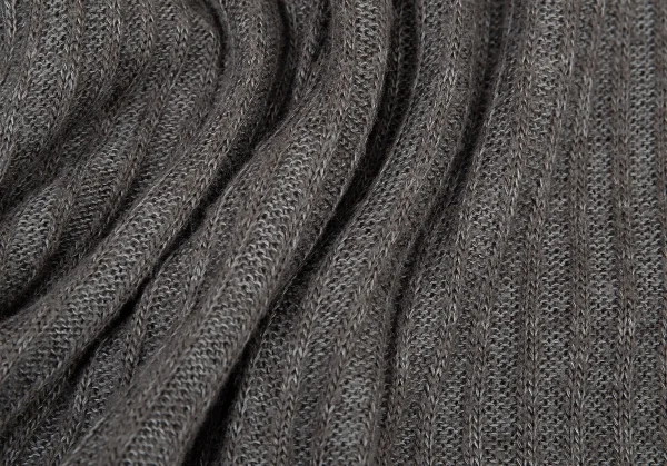 ラグネ キカス ヨウジヤマモトRAGNE KIKAS Yohji Yamamoto シルク混ハイネックレーヨンニット グレー2 K-73799_014