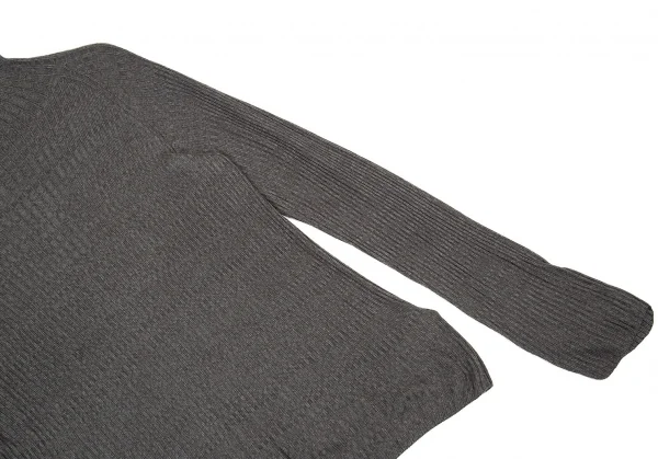 ラグネ キカス ヨウジヤマモトRAGNE KIKAS Yohji Yamamoto シルク混ハイネックレーヨンニット グレー2 K-73799_006