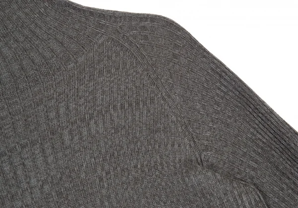 ラグネ キカス ヨウジヤマモトRAGNE KIKAS Yohji Yamamoto シルク混ハイネックレーヨンニット グレー2 K-73799_007