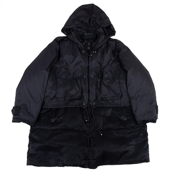 イッセイミヤケISSEY MIYAKEWINDCOAT ウインドブレーカーレイヤードダウンジャケット