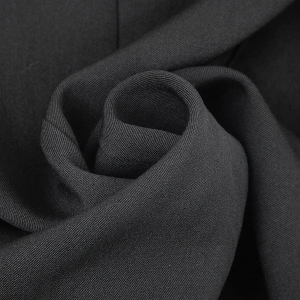 ワイズY's ウールギャバサルエルパンツ風スカート 黒2 K-73949_012