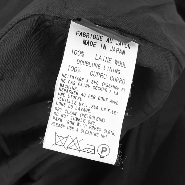 ワイズY's ウールギャバサルエルパンツ風スカート 黒2 K-73949_013