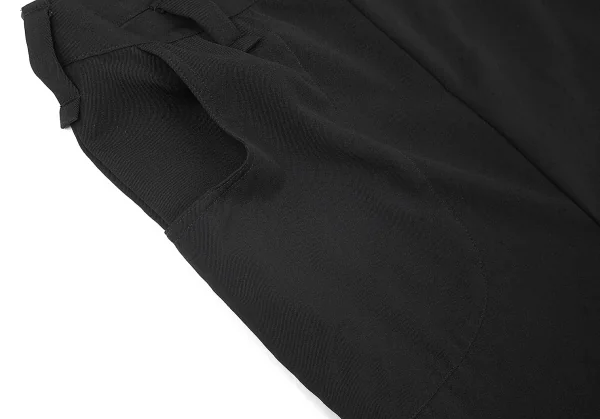 ワイズY's ウールギャバサルエルパンツ風スカート 黒2 K-73949_006