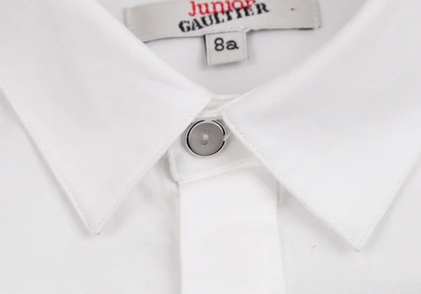 ジュニアゴルチエJUNIOR GAULTIER ネクタイ付き比翼シャツ 白黒8 K-73997_005