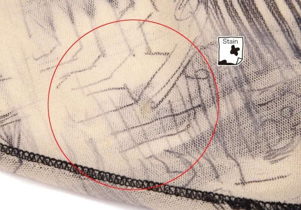 ジャンポールゴルチエJean Paul GAULTIER レタリングプリントパワーネットドルマンカットソー ベージュ黒M位 K-74003_009