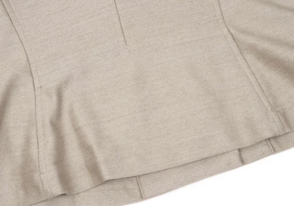 イッセイミヤケ ハートISSEY MIYAKE HaaT コットンナイロンショールカラーダブルジャケット ベージュ3 K-74044_013