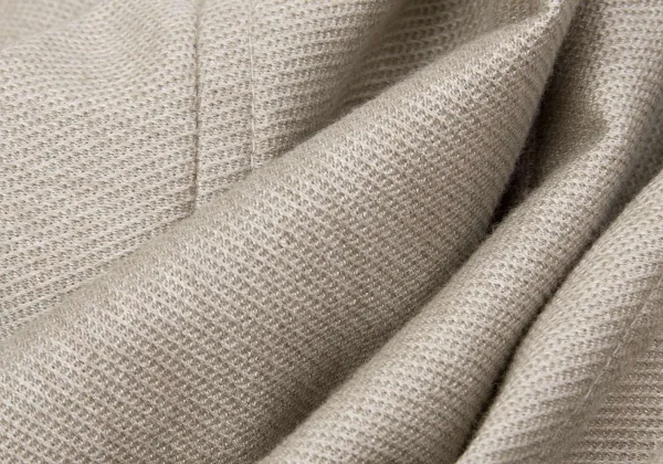 イッセイミヤケ ハートISSEY MIYAKE HaaT コットンナイロンショールカラーダブルジャケット ベージュ3 K-74044_014