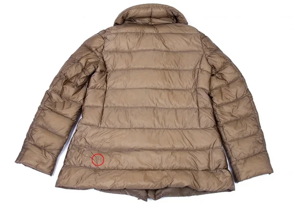 イッセイミヤケ ハートISSEY MIYAKE HaaT ナイロンショールカラーダウンジャケット サンドベージュ4 K-74045_012