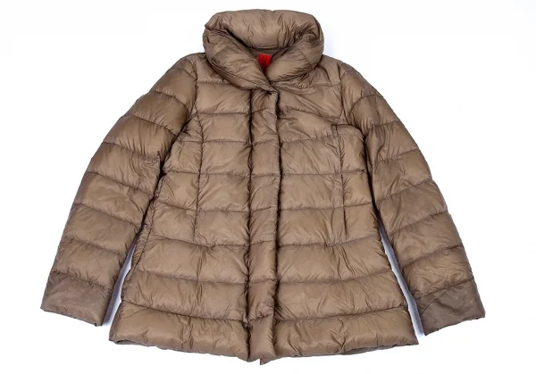 イッセイミヤケ ハートISSEY MIYAKE HaaT ナイロンショールカラーダウンジャケット サンドベージュ4 K-74045_002
