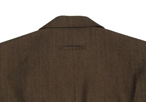 ジャンポールゴルチエ クラシックJean Paul GAULTIER CLASSIQUE スラントパッチポケット玉虫3Bジャケット 玉虫茶40 K-74052_012