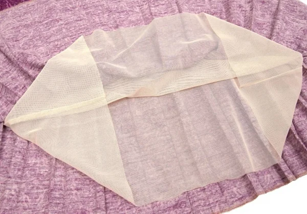 ジャンポールゴルチエ ファムJean Paul GAULTIER FEMME ウールダマスクプリントプリーツスカート 濃淡紫40 K-74054_008