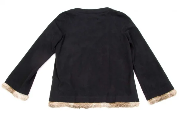 GAULTIER JEAN'S Faux Suede Rabbit Fur Tops K-74057_010