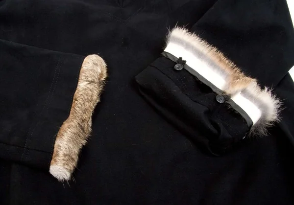 GAULTIER JEAN'S Faux Suede Rabbit Fur Tops K-74057_005