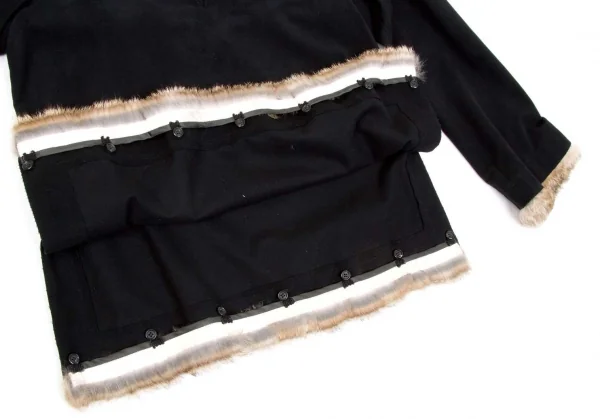 GAULTIER JEAN'S Faux Suede Rabbit Fur Tops K-74057_008