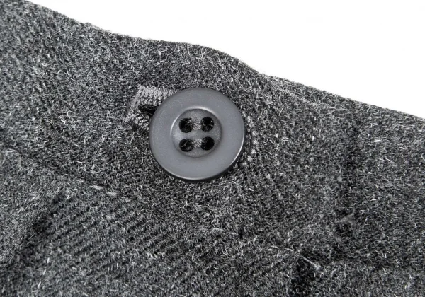 イッセイミヤケISSEY MIYAKE フリンジデザインプリーツスカート 杢グレー3 K-74061_005