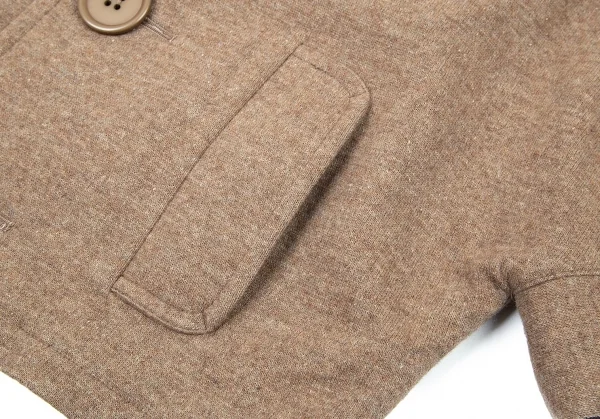 リミフゥLIMI feu ワイド半袖でかボタンジャケット モカS K-74065_010