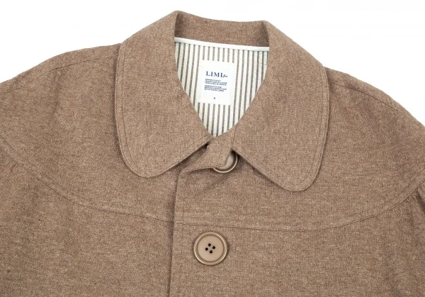 リミフゥLIMI feu ワイド半袖でかボタンジャケット モカS K-74065_003