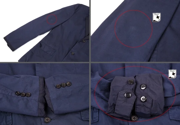 コムデギャルソン オムCOMME des GARCONS HOMME 製品染めリバーシブルジャケット 濃淡紺L K-74129_006