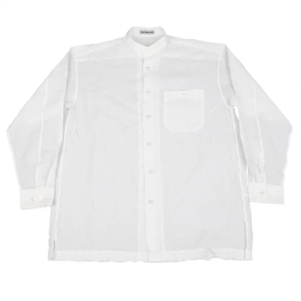 ISSEY MIYAKE MEN Wrinkle Long Sleeve Shirt White S K-74151_001