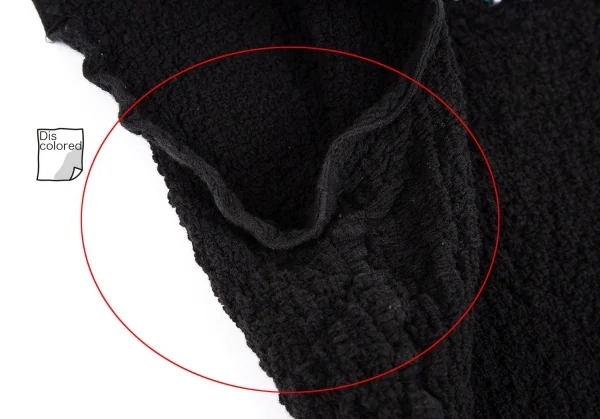 イッセイミヤケ ミーISSEY MIYAKE me カリフラワーチロリアンテープタンクトップ 黒赤青M位 K-74259_004