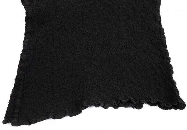 イッセイミヤケ ミーISSEY MIYAKE me カリフラワーチロリアンテープタンクトップ 黒赤青M位 K-74259_007