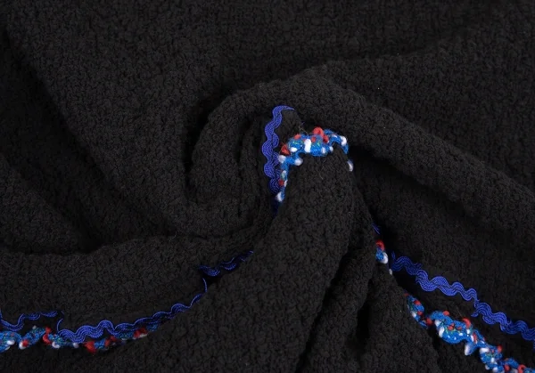 イッセイミヤケ ミーISSEY MIYAKE me カリフラワーテープスカート 黒赤青M位 K-74260_010