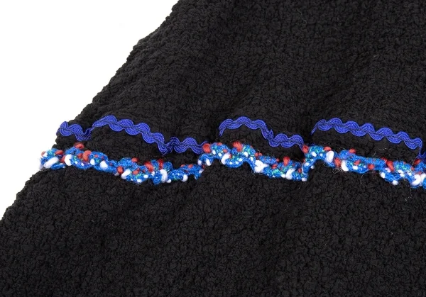 イッセイミヤケ ミーISSEY MIYAKE me カリフラワーテープスカート 黒赤青M位 K-74260_006