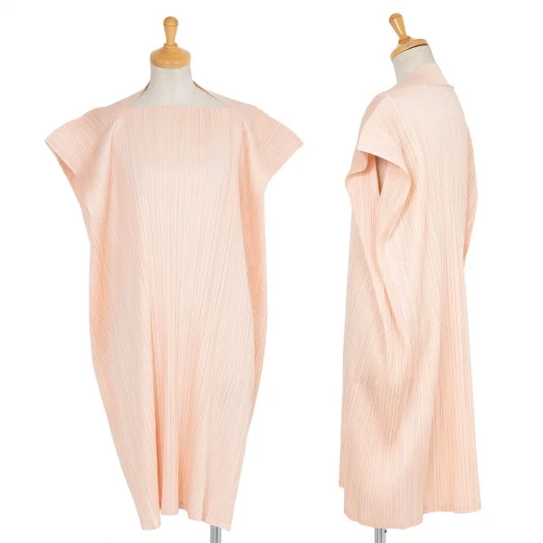 PLEATS PLEASE Side Design Dress Pink 3 K-74282_001